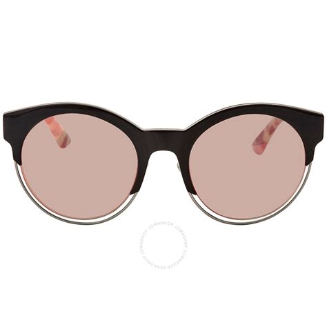 Dior Sideral Gray Rose Gold Cat Eye Ladies Sunglasses